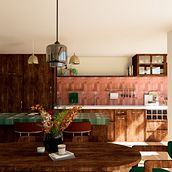 Esencia Orgánica: Diseño Versátil para la Vida Moderna.. Un proyecto de Diseño de interiores, Arquitectura interior, Interiorismo y Diseño de espacios de agussgiralda2001 - 26.12.2025