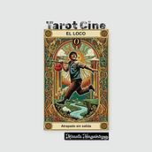 El viaje de el loco - El Loco - Arcano 0. Ilustração digital projeto de Micaela Harguinteguy - 29.12.2025