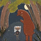 The gentle bear. Un projet de Illustration numérique de Ylenia Vannelli - 30.12.2025