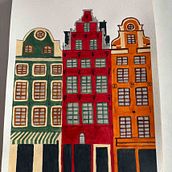 Stortorget buildings - Stockholm. Traditional illustration project by Chiara - 12.31.2025