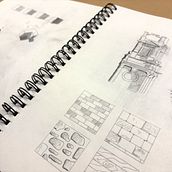 Artistic Architectural Illustration with Pencil and Graphite. Architectural Illustration, Artistic Drawing, Drawing, and Pencil Drawing project by illcallubackxo - 01.01.2026