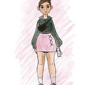 Girl2. Digital Illustration project by rolkova_zuzi - 01.02.2026