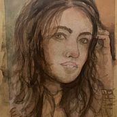Final watercolour portrait. Artes plásticas, Pintura, Pintura em aquarela, e Desenho de retrato projeto de oloffobrien - 07.01.2026