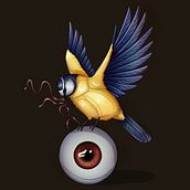 Watcher on a Fragile Balance. Ilustração digital, Pintura digital, Desenho, Ilustração tradicional, Ilustração naturalista, e Desenho realista projeto de lessaria - 10.01.2026