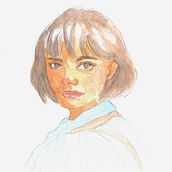 Un retrato para alegrar el corazoncito. Een project van  Beeldende kunst, Schilderij,  Portrettekening y Aquarelschilderen van Kevin Castillo - 12.01.2026