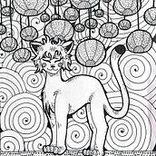 GATO JAPONES. Un proyecto de Dibujo artístico, Dibujo e Ilustración con tinta de dominitaemint - 12.01.2026