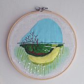 Bordado de paisaje. Un projet de Broderie de Keli - 13.01.2026