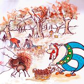 TRADICIONES. Un proyecto de Ilustración tradicional, Dibujo, Dibujo a lápiz y Pintura a la acuarela de LUISA VILLALBA - 13.01.2026