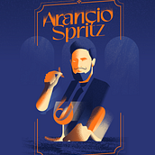 Arancio Spritz!. Un proyecto de Bellas Artes, Diseño de carteles, Ilustración tradicional e Ilustración digital de kempendesign - 15.01.2026