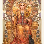 Mi Tarot ♀♥. Un proyecto de Inteligencia Artificial, Concept Art, Creatividad, Ilustración digital, Diseño gráfico, Creación de Contenido con IA, Diseño con IA y Pintura digital de Paulina Esperanza Guerrero Rojas - 15.01.2026