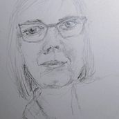 Selbstporträt Skizze . Desenho artístico, Desenho, Desenho de retrato, Sketchbook, e Esboçado projeto de Heidrun Kretschmer - 15.01.2026