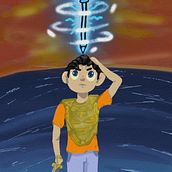 PERCY JACKSON SENDO RECLAMADO . Children's Illustration, Digital Illustration, Digital Painting, and Picturebook project by Marie Oliveira da Silva - 01.17.2026