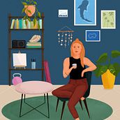 Cozy home  . Desen digital, Ilustrație digitală, Desen & Ilustrație tradițională de tinsha_ - 01.18.2026