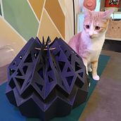 Black Hollow Lamp. Arts, Crafts, Furniture Design, Making, Lighting Design, Paper Craft, Decoration, and DIY project by Gabriele Pallonetto - 01.18.2026