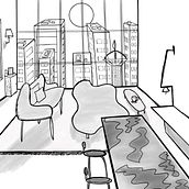 APT with a beautiful view.. Arquitetura, Desenho, Ilustração tradicional e Ilustração arquitetônica projeto de taniabellaizan - 19.01.2026