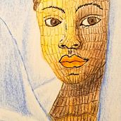 Wooden Girl Ein Projekt aus dem Bereich Zeichnen mit Buntstiften, Zeichnung, Porträtzeichnung und Sketchbook von Jaeggi Claudia - 19.01.2026