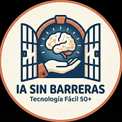 IA Sin Barreras Tecnología Fácil 50+ Este nombre cumple con los objetivos que definimos: es directo, elimina el miedo (la "barrera") y define claramente el nicho (50+).. Social Media, Digital Marketing, Business, and Artificial Intelligence project by Juan David Calderón - 01.20.2026
