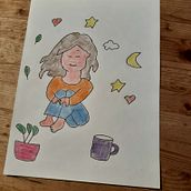 Io e miei pensieri. Projekt z dziedziny  R i sunek użytkownika Maddy Mendu - 20.01.2026