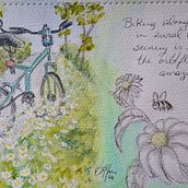 Bike In The Wild. Un proyecto de Pintura a la acuarela, Sketchbook y Diseño de lmoore - 21.01.2026