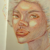 main character vibe . Menggambar, Menggambar Potret, Buku sketsa, Dan Gambar Pensil Berwarna proyek oleh EunJung - 01.22.2026