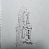 Catedral del puerto de Tampico. Un progetto di Illustrazione architettonica, Disegno artistico, Disegno e Disegno a matita di Daniel Martínez - 24.01.2026