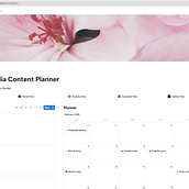 Notion planner. Communication, Content Marketing, Digital Marketing, Growth Marketing, and Social Media project by Shearlly Guillén Urrutia - 01.24.2026