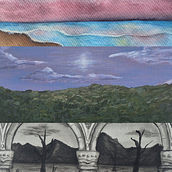 TEG: Treballem el paisatge amb tècniques de pintura a l'aigua Ein Projekt aus dem Bereich Aquarellmalerei, Malerei mit Acr und l von anna herrerías soto - 25.01.2026