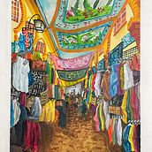 TEG: Sèrie de paisatges amb tècniques d'aigua, Acrílic. Pintura, e Pintura Acrílica projeto de Yasmín Torres Cortés - 25.01.2026