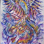 My Fantastical Parrot Flying Fish  Ein Projekt aus dem Bereich Design von Figuren, Kinderillustration, Bildende Künste, Gouachemalerei, Traditionelle Illustration, Malerei und Bilderbücher von Helen Duley - 26.01.2026