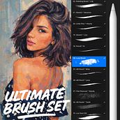 210+ Free Procreate Brushes Curated by Digital Art Legends . Desen de portret, Desen digital și Pictură digitală de Lovell - 01.27.2026