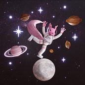 Eichi’s Galactic Journey – 3D Charakterdesign . 3D, desain Karakter 3D, desain 3D, pemodelan 3D, Dan Desain Karakter proyek oleh Angela Schuchart - 01.27.2026