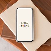 Hello Books app - branding & UI design. Un projet de UX / UI, Br et ing et identité de marta_raczy - 27.01.2026