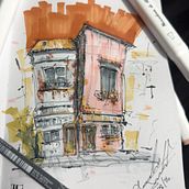 Title. Architectural Illustration, Drawing, Ink Illustration, Sketchbook, and Sketching project by Giancarlo Sandoval - 01.28.2026