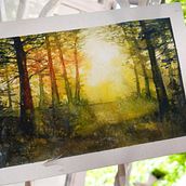 Dreamy Watercolor Landscapes. Un progetto di Pittura e Pittura ad acquerello di Nabila Hasna - 29.01.2026