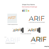 Shape Your Name Contest . Desen, Ilustrație digitală, Design grafic, DIY, Stor, telling, Creativitate, Social Media, Desen digital, Desen în creion și Schițe de Sk Arif Hossain - 01.30.2026