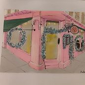 Dibujo arquitectura café con Acuarela  . Menggambar, Lukisan Cat Air, Ilustrasi Arsitektur, Buku sketsa, Ilustrasi Tinta, Dan Membuat sketsa proyek oleh montse_gmez - 01.30.2026