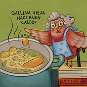 Gallina vieja hace buen caldo. Projekt z dziedziny Ilustracja c i frowa użytkownika Angelica Jiménez - 31.01.2026