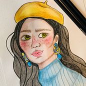 Project piece . Design de personagens, Ilustração tradicional, Pintura, e Pintura em aquarela projeto de a_inayat - 31.01.2026