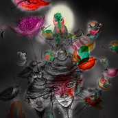 Pájaros en la cabeza. Traditional illustration, Digital Illustration, Narrative, Pencil Drawing, Digital Design, and Watercolor Painting project by Josefa Arboleda - 02.01.2026