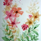 Sommerwiese. Pintura em aquarela projeto de Gabriele Henning - 02.02.2026