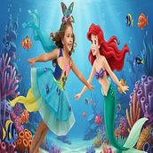 Vestido de Sirenita Infantil  Fantasía Marina para Niñas. Artesanato, Design de moda, e Design de vestuário projeto de Glitter Moda - 03.02.2026