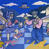 Lucha Intergaláctica . Character Design, Drawing, Pencil Drawing, Sketchbook, and Sketching project by Juanjo Lázaro - 02.03.2026