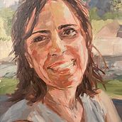 Expressive oil portrait. Fine Arts, Oil Painting, and Painting project by Teresa Montalvao Hodson - 02.03.2026