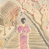 A girl in tokyo . Menggambar, Ilustrasi tradisional, Dan Lukisan Cat Air proyek oleh alenoc - 02.05.2026