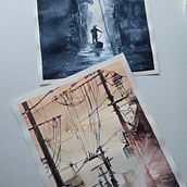 Expressive Watercolour: Places, Memory and Emotion. Fine Arts, Painting, and Watercolor Painting project by Aliya Bodnar - 02.05.2026