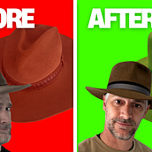 I took a thrift shop hat and made something cool. Un projet de Création d'accessoires, St, lisme, Art textile , et Feutrage à l'aiguille de Chuck - 08.02.2026