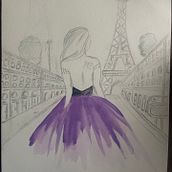 Fashion week in Paris. Traditional illustration project by starryglowart - 02.09.2026