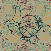 Colección "Algas" por Paula Gonzalez. Un proyecto de Diseño, Ilustración tradicional, Pattern Design y Diseño textil de Paula Gonzalez - 10.02.2026