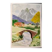 Paisaje Proyecto Final. Artes plásticas, Pintura, Pintura em aquarela, e Paisagismo projeto de Felipe Andrés Martínez Fonseca - 10.02.2026