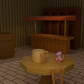 3D Scene — Lowpoly bar. Un progetto di 3D, Modellazione 3D e Progettazione 3D di Ighor Domingos - 12.02.2026